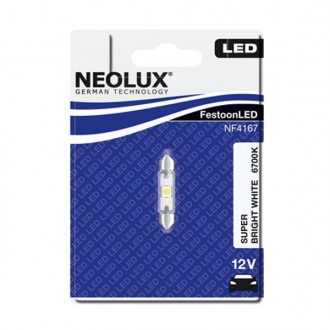 Neolux C10W 41mm Super Bright White 6700K 1KS/BAL Neolux C10W 41mm Super Bright White 6700K 1KS/BAL