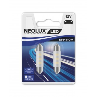 Neolux C10W 41mm Cold White 6000K 2KS/BAL