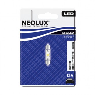 Neolux C5W 36mm Super Bright White 6700K 1KS/BAL