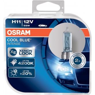 OSRAM H11 COOL BLUE INTENSE 2KS/BAL. OSRAM H11 COOL BLUE INTENSE 2KS/BAL.