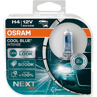 Osram H4 Cool Blue Intense 5000K +100% (2ks/Bal.) Osram H4 Cool Blue Intense 5000K +100% (2ks/Bal.)