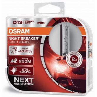 Osram D1S Xenarc Night Breaker Laser +200% 2Ks/Bal Osram D1S Xenarc Night Breaker Laser +200% 2Ks/Bal